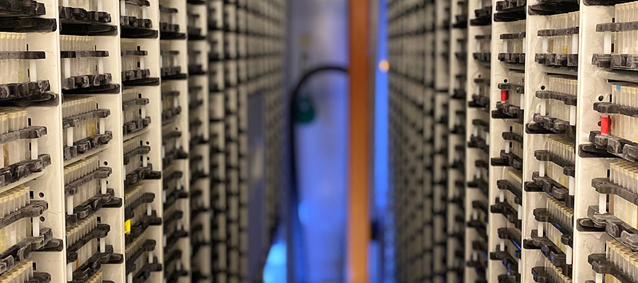 Shelves of assays