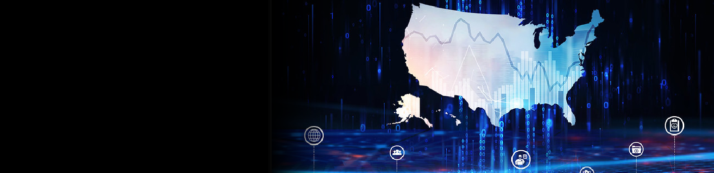 Hologram of U.S. Map 